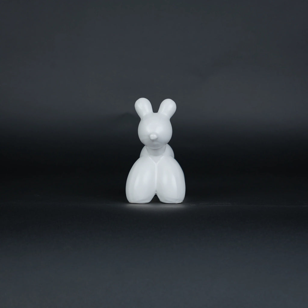 modern animal decor figurines with poodle sculptures for tabletop home styling