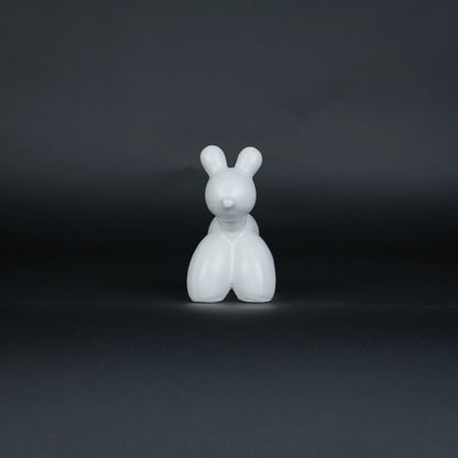 modern white poodle decor duo