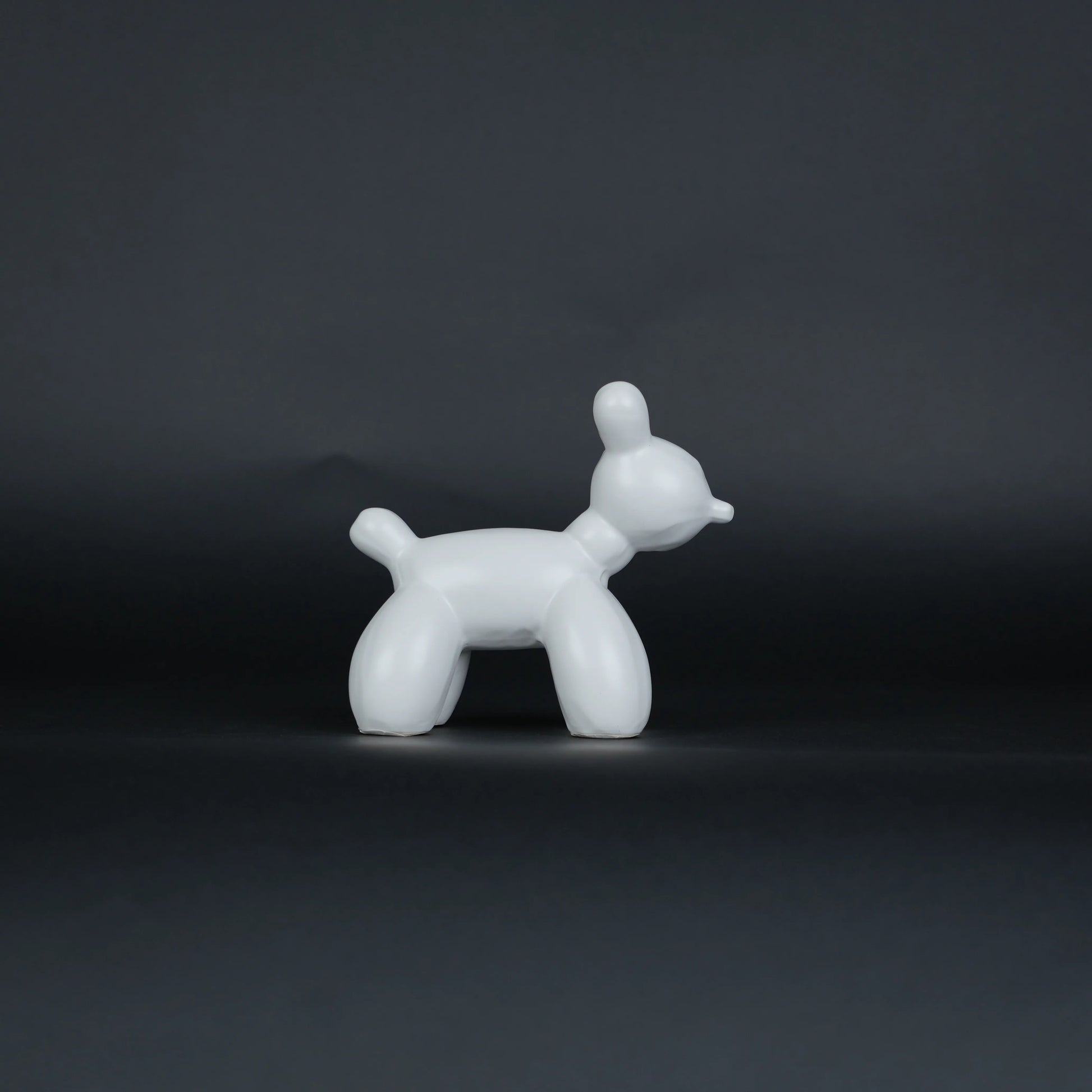 modern white poodle decor duo