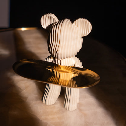 Ripple Bear Tray - Grey