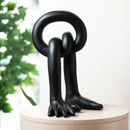unique abstract decor object for living room and shelf display styling