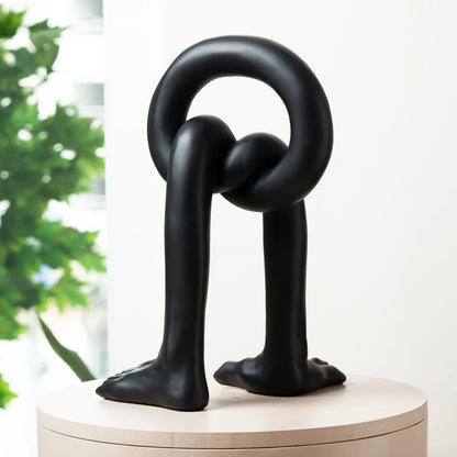 contemporary abstract decor piece with human legs design for modern interiors