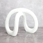 minimalist abstract decor piece for living room shelf and console styling