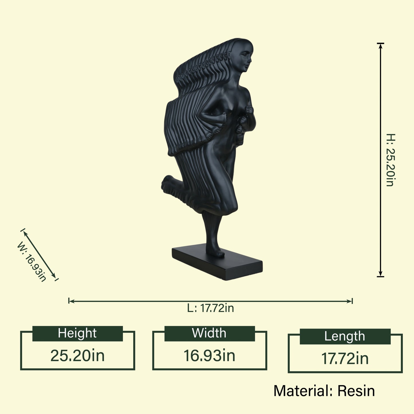 Dynamic Motion Figurine - Black
