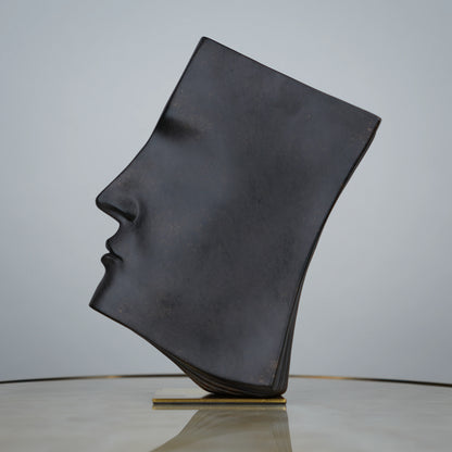 Brown Abstract Face