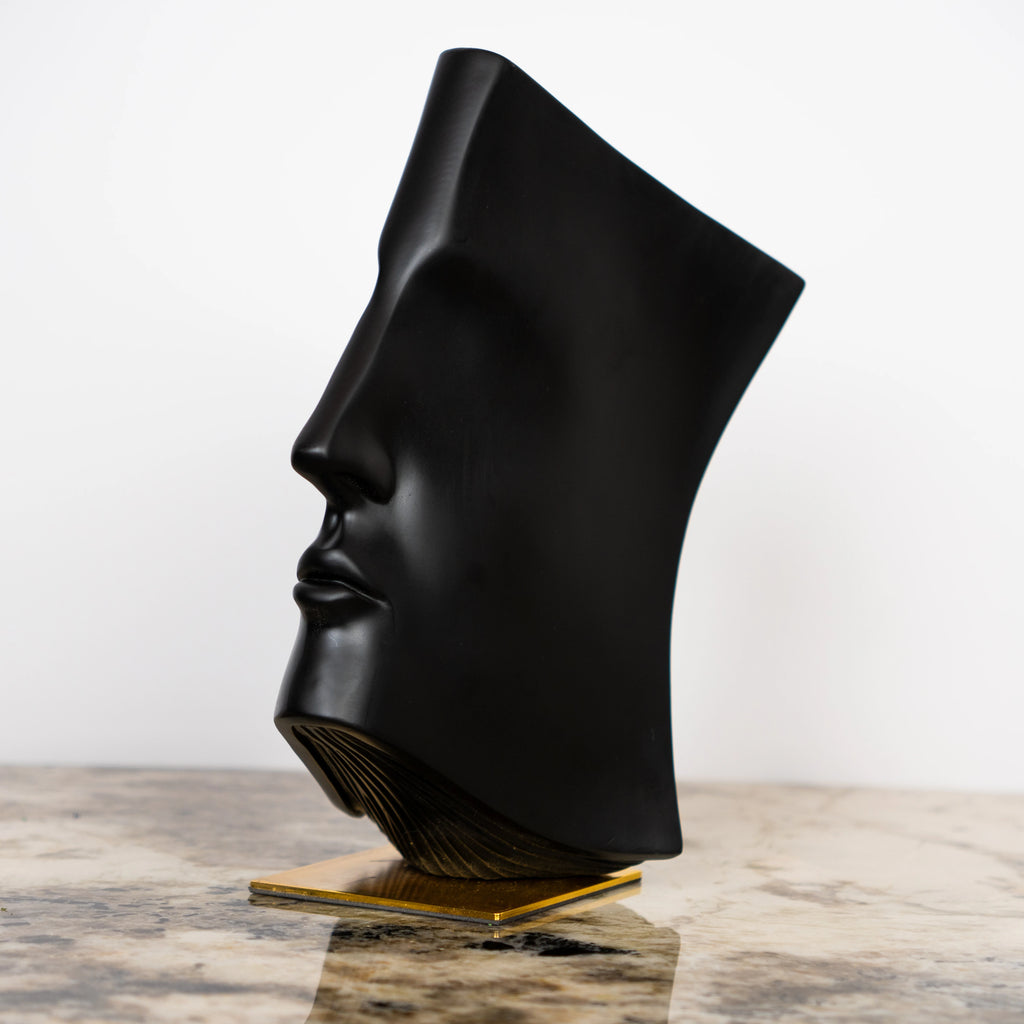 artistic face decor object for contemporary home interiors