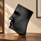 artistic face decor object for contemporary home interiors