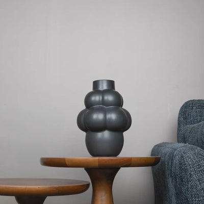 Luminara Orb Vase Black