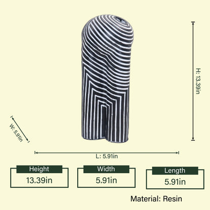 Ethereal Ascent Abstract Resin Vase