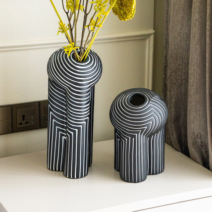Ethereal Ascent Abstract Resin Vase