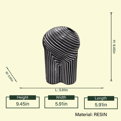 Harmonic Form Abstract Resin Vase