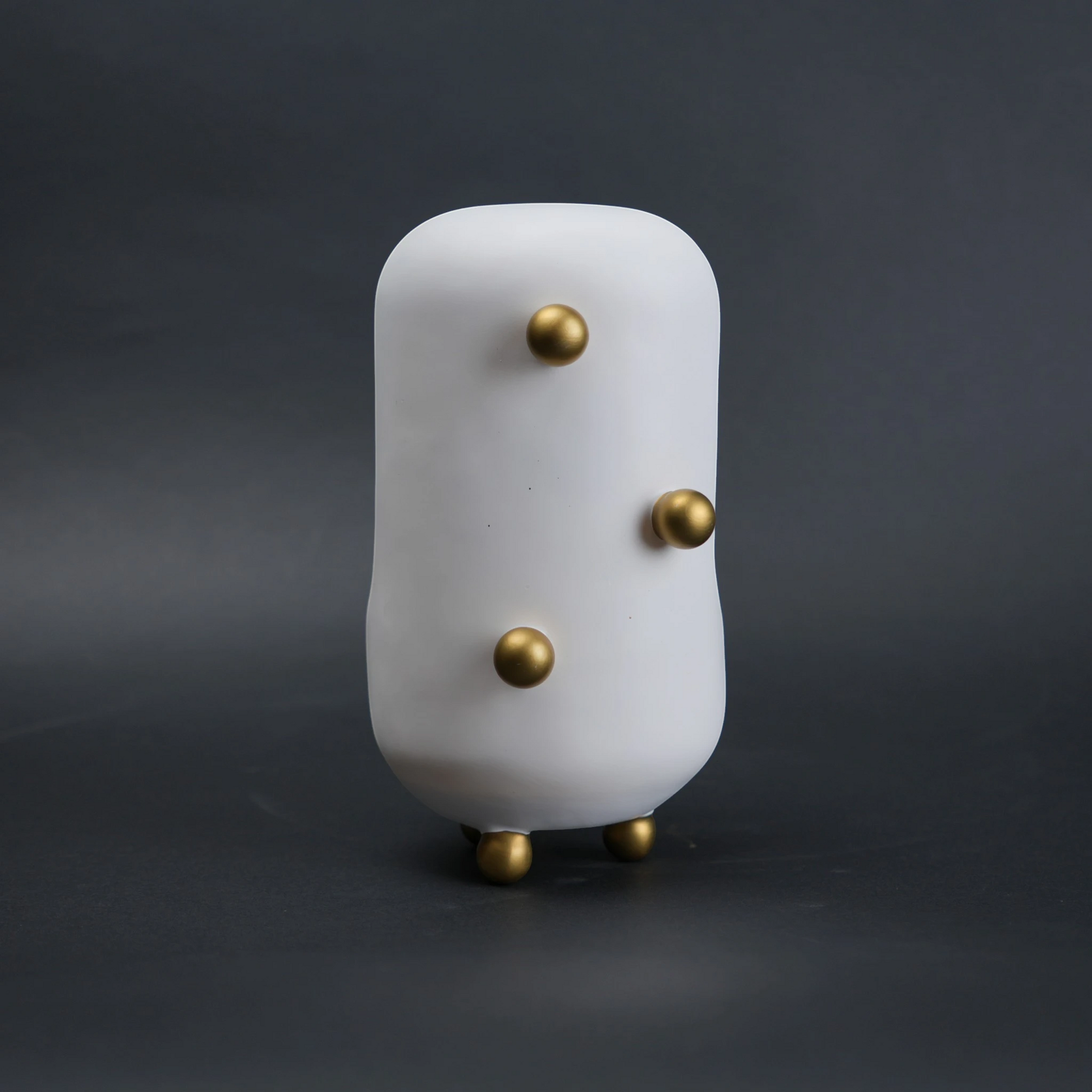 modern decorative accent with spherical studs
