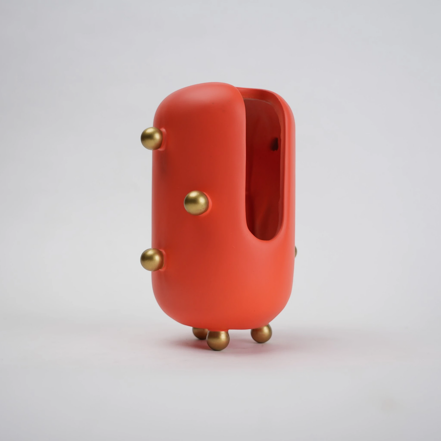 modern decorative accent with spherical studs