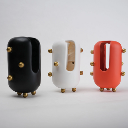 modern decorative accent with spherical studs