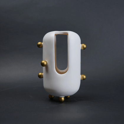Modern decorative accent with spherical studs