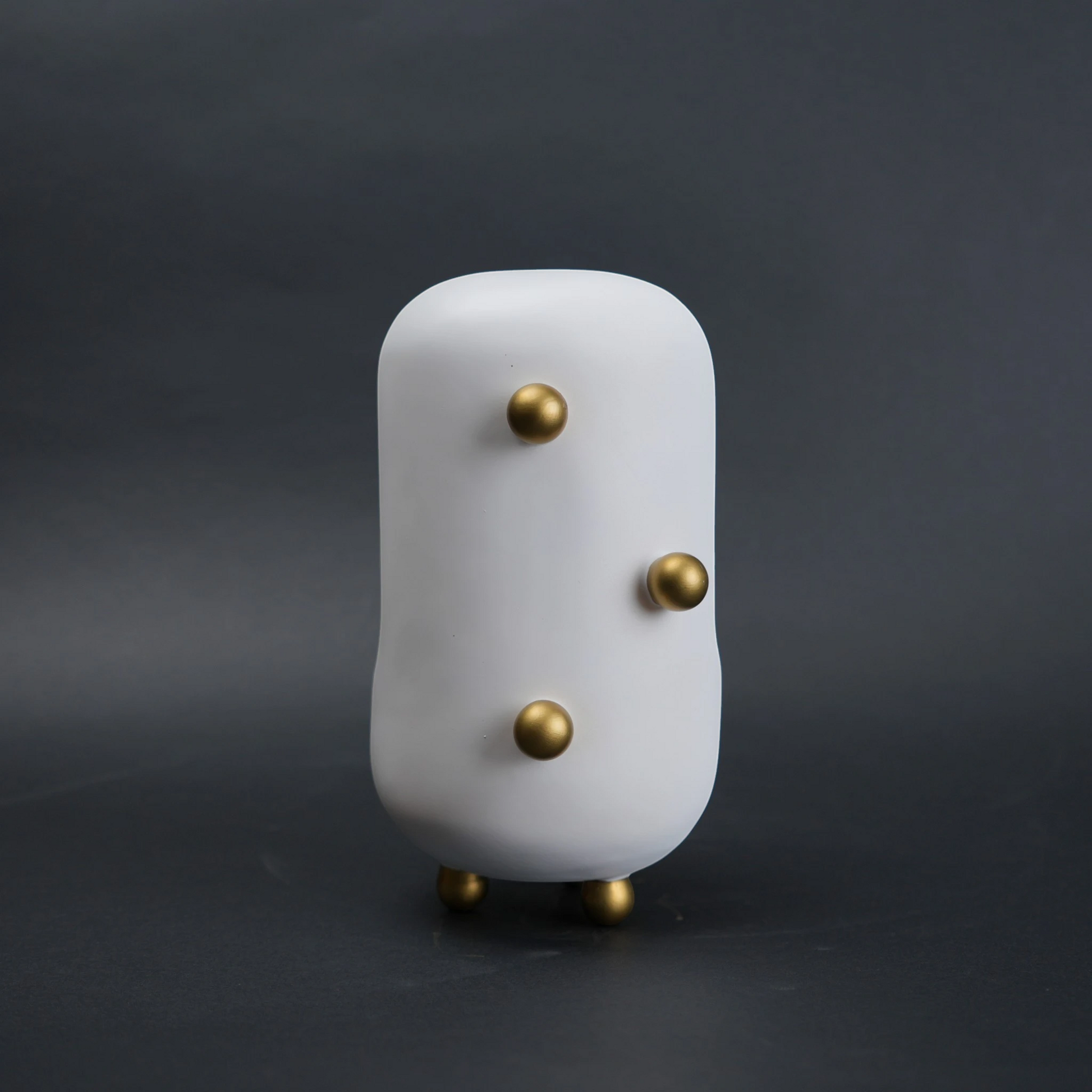 modern decorative accent with spherical studs