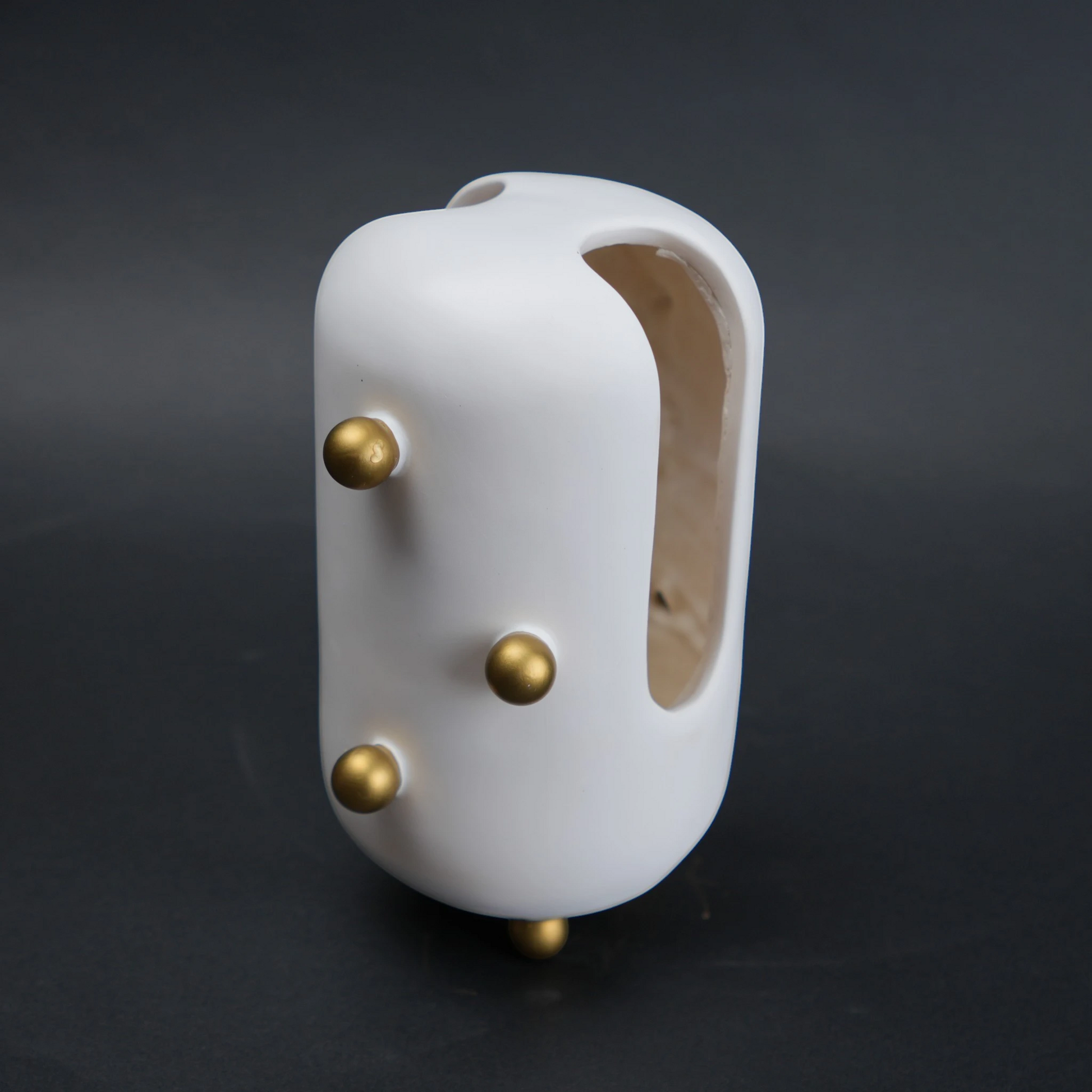 modern decorative accent with spherical studs