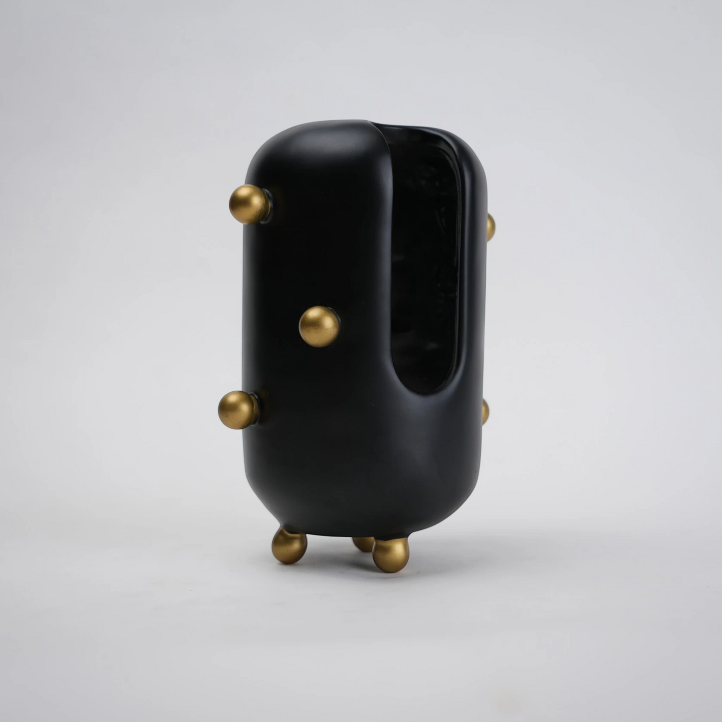 modern decorative accent with spherical studs