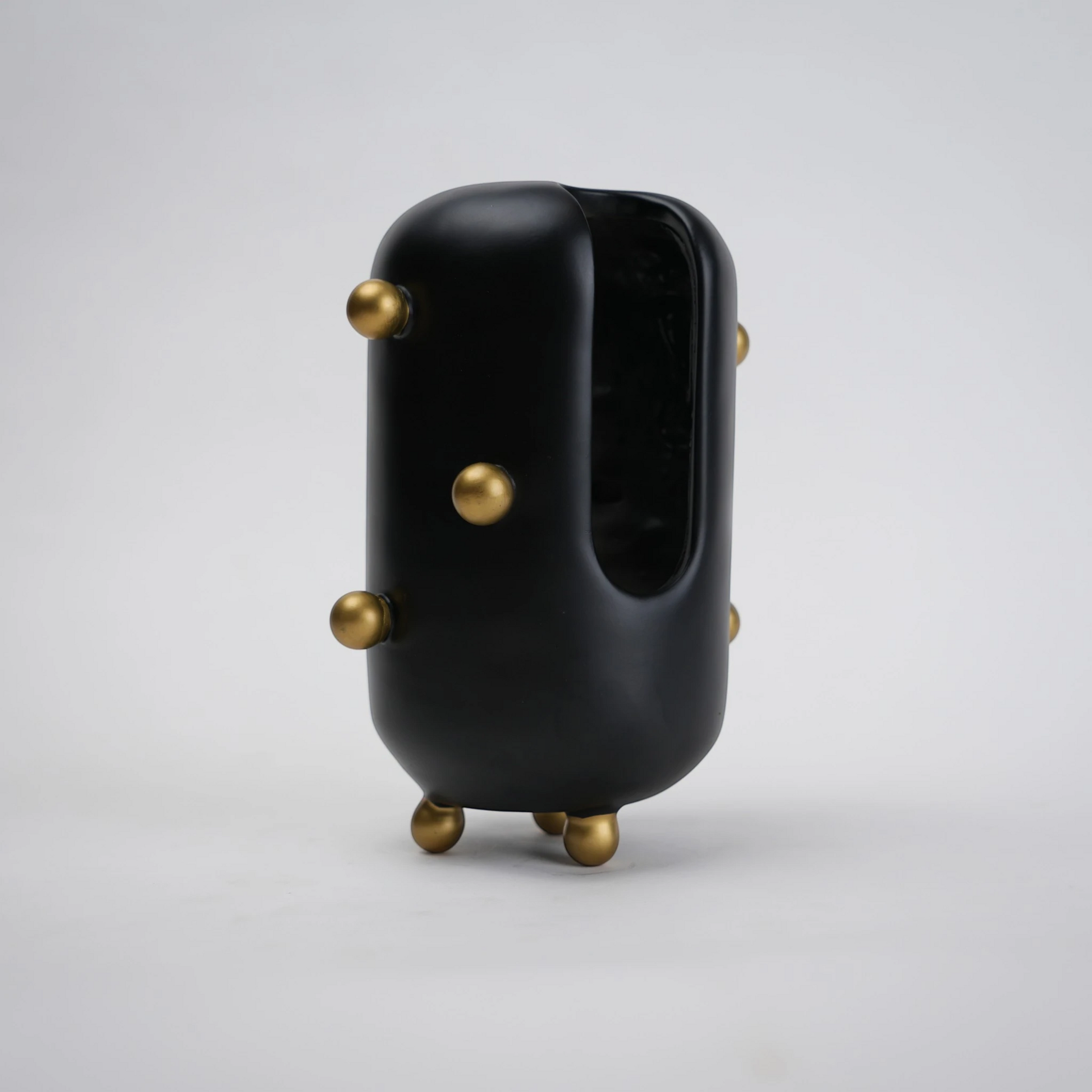 modern decorative accent with spherical studs