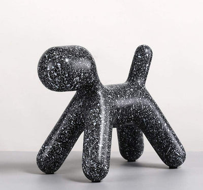 Speckled Abstract Dog Figurine