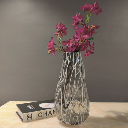 Ethereal Flow Freeform Glass Vase - Medium