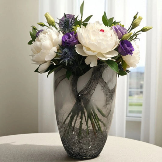 Mist Veil Handblown Glass Vase