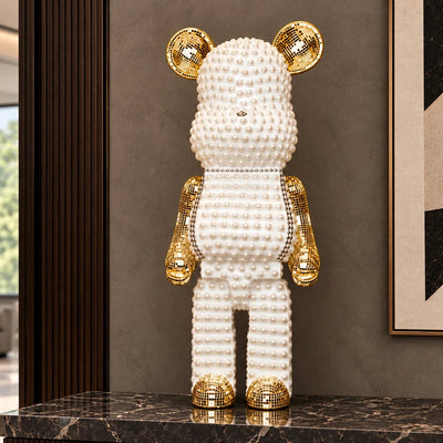 Pearl Luxe Bear Figurine