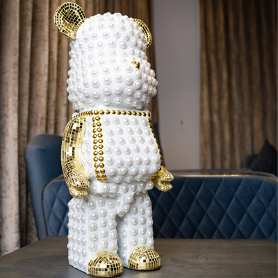 Pearl Luxe Bear Figurine