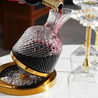 Premium crystal-style decanter designed for whiskey, wine, and cocktail serving with luxury decorative appeal
