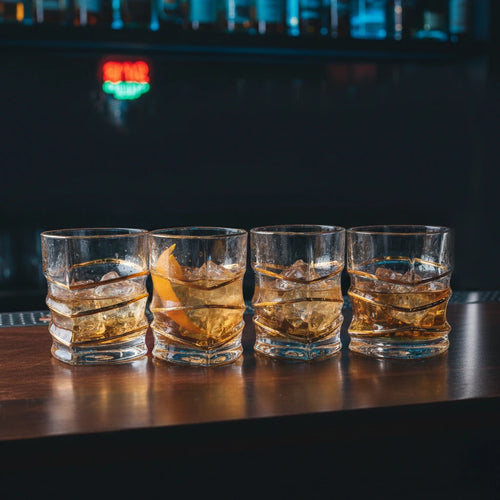 Golden Majesty Whiskey Glass - Set of 4