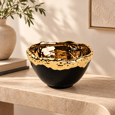 Midnight Gold Bowl