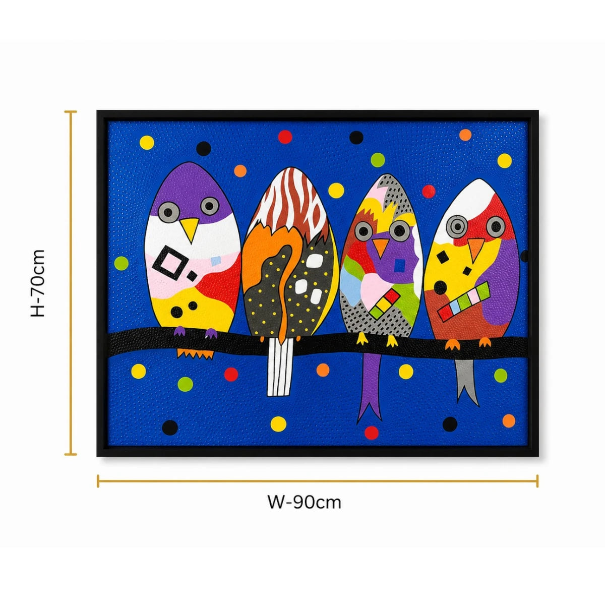 Whimsical Birds Harmony Canvas