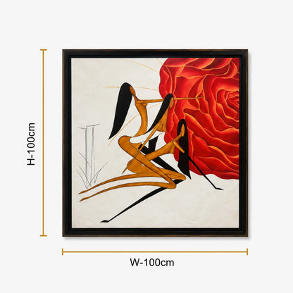 Crimson Muse Canvas
