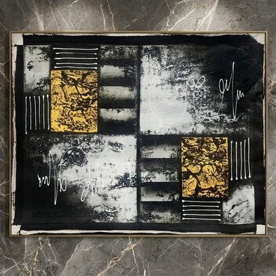 Golden Noir Canvas Painting