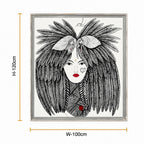 Celestial Feathered Empress Canvas