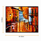 Golden Rainy Street Charm