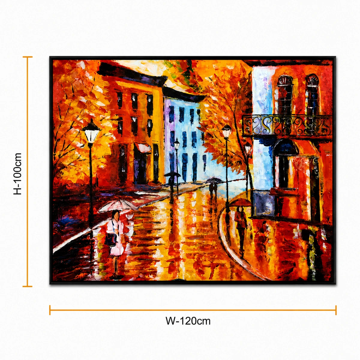 Golden Rainy Street Charm