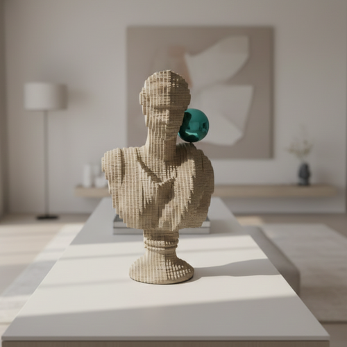 Modern Muse Bust – Brownish Grey