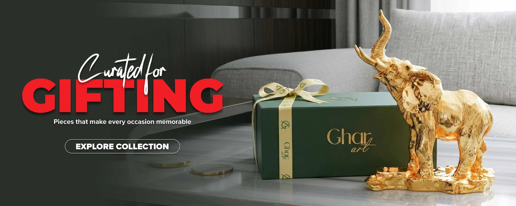 gifting collection luxury home decor with premium decorative pieces and gift-ready accents