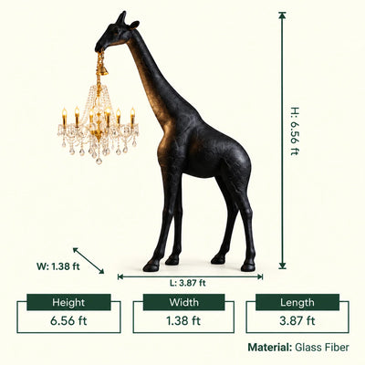 Giraffe Chandelier Floor Lamp - Large