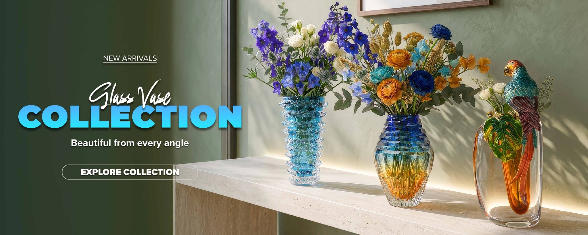 glass vase collection new arrivals with modern decorative vases and floral arrangements