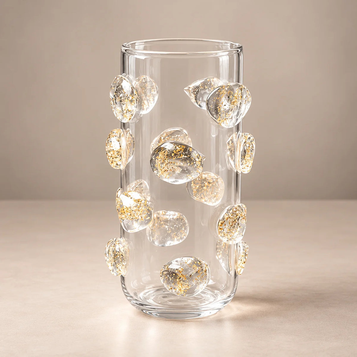 Pebble Luxe vase pair, roses on marble counter