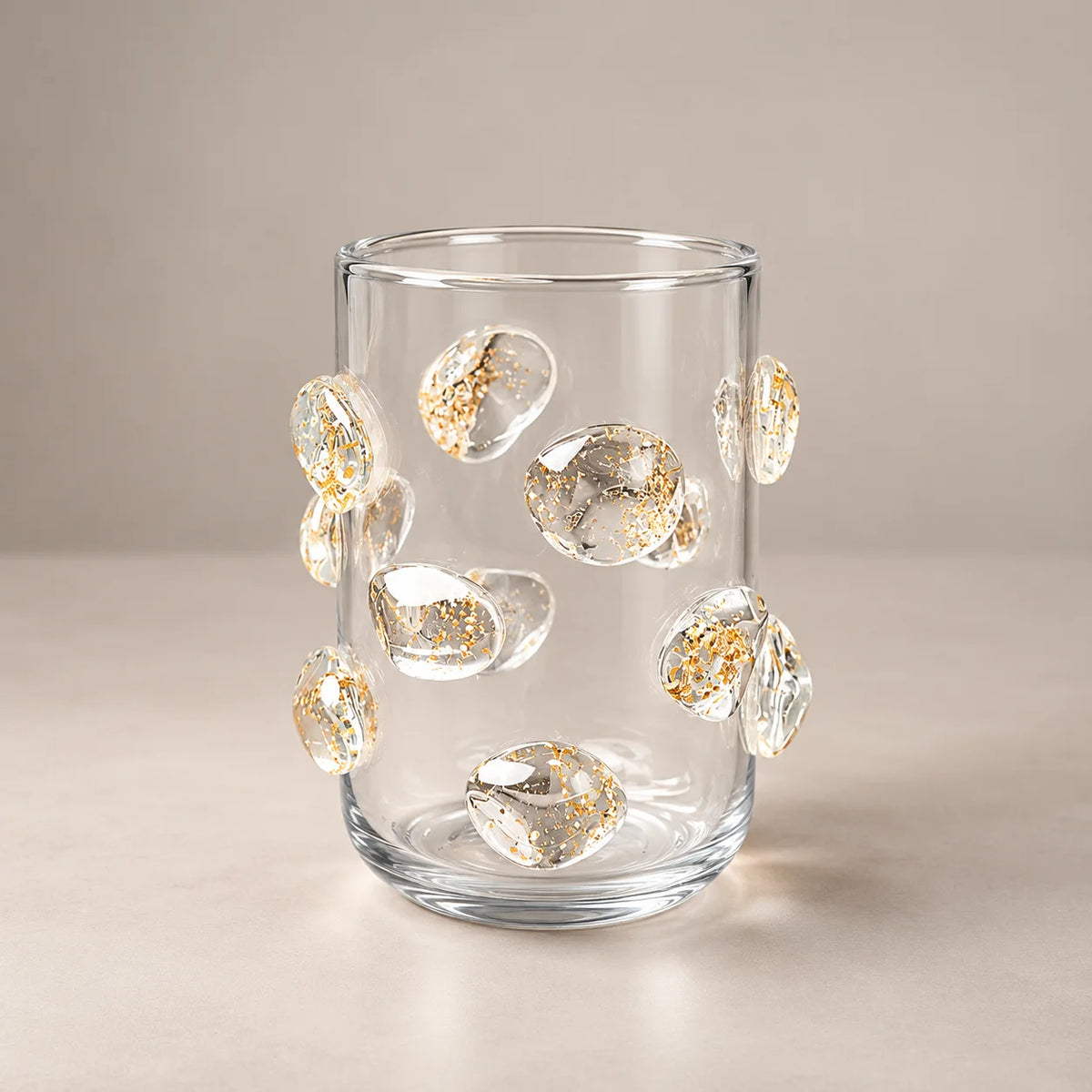 Pebble Luxe vase pair w/ roses, marble console