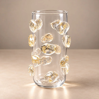 Pebble Luxe vase pair, roses on marble counter