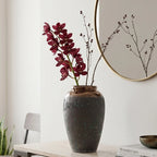 Green Charcoal Ceramic Vase