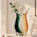 Green Clear Dual Tone Vase