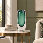 Green Glass Vase