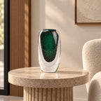 Green Glass Vase