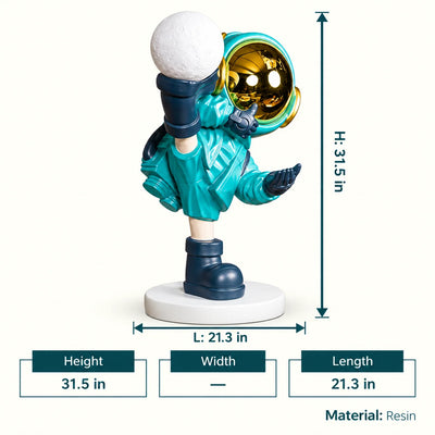 Green Astronaut Kicker Lamp