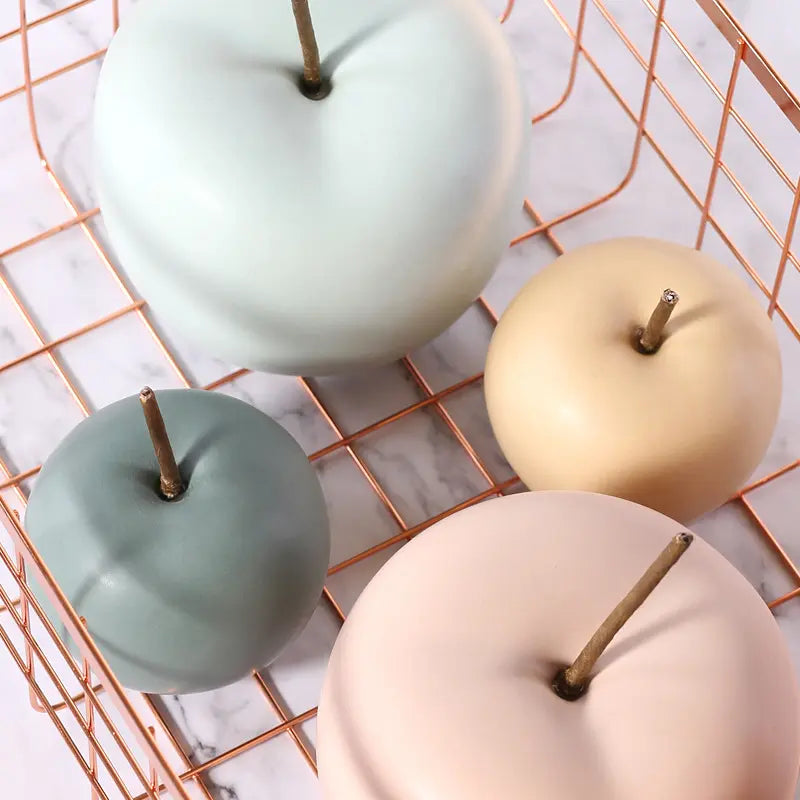 Ceramic Apple Figurines